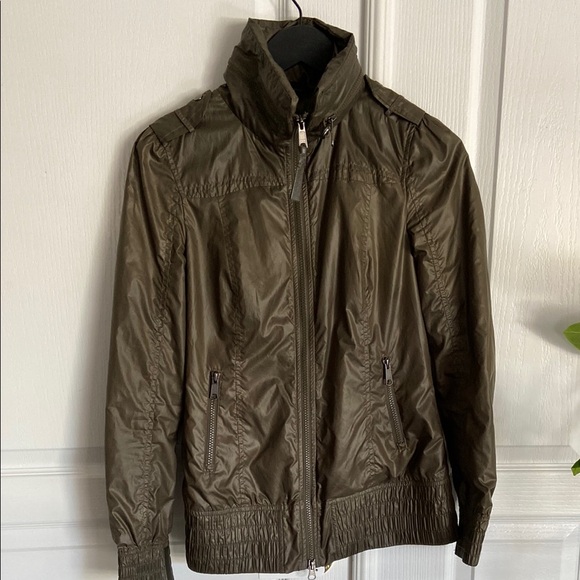 Mackage Perla Packable Rain Jacket - Olive - Picture 2 of 16